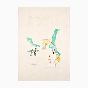 Kees van Dongen, Untitled, Original Lithograph, 1950s