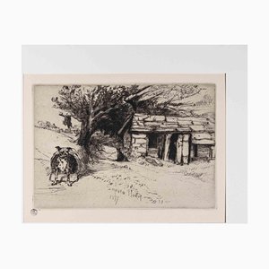 Sir Francis Seymour-Haden, The Cabin, punta seca original, 1877