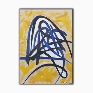 Giorgio Lo Fermo, Abstrakte Komposition, Original Öl auf Leinwand, 2020