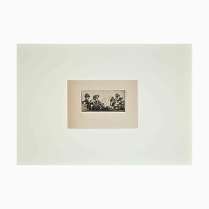 Anselmo Bucci, Soldier at the Front, Original Etching, 1910s