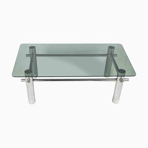 Table Basse en Chrome, Italie, milieu du 20ème Siècle