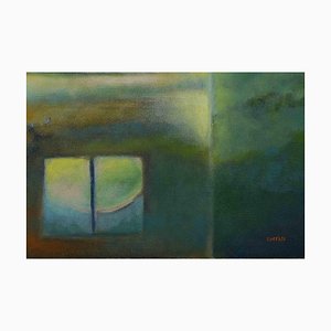 Roberto Cuccaro, Sunlight Coming Through, Original Oil on Canvas, 2000s
