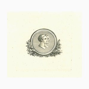 Thomas Holloway, Profile of Men, Original Radierung, 1810