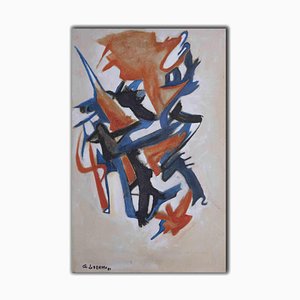 Giorgio Lo Fermo, Abstract Composition, Original Oil on Canvas, 2021