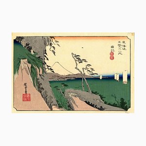 Utagawa Hiroshige, Station Yui, Original Woodcut, 1900s