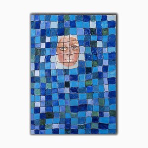 Giorgio Lo Fermo, Reticulum with Mask, Original Oil on Canvas, 2020