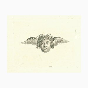 Thomas Holloway, ángel, Grabado original, 1810