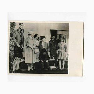 Unknown, Queen Elizabeth and Philip with Charles and Anne, Vintage Photograph, 1960s