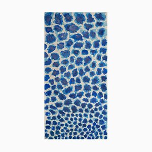 Giorgio Lo Fermo, Blue Spots, Original Oil on Canvas, 2021