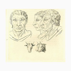 Thomas Holloway, The Physiognomy: The Faces, Eau-forte originale, 1810