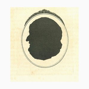 Thomas Holloway, El perfil, Grabado original, siglo XVIII