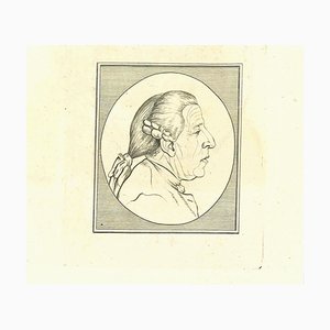 Thomas Holloway, The Profile, Original Etching, 18th Century