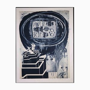 Nani Tedeschi, Woman in Labyrinth, Lithographie Originale, 1971