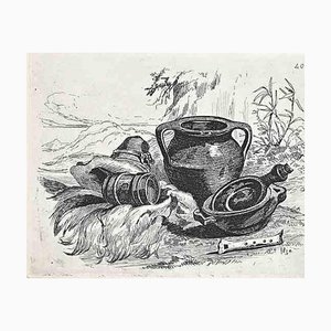 After Charles Coleman, The Still Life, Original Etching, 1992