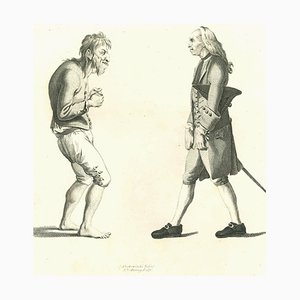 Thomas Holloway, Portraits of Men, Original Etching, 1810