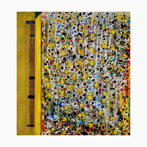 Giuseppe Zumbolo, Yellow Curtain, Original Acrylic on Canvas, 2018