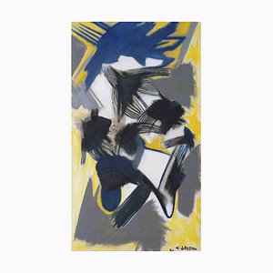 Giorgio Lo Fermo, Abstract Composition, Original Oil on Canvas, 2021