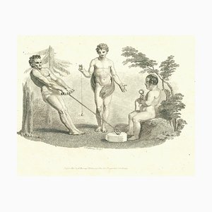 Thomas Holloway, Esercizio, Acquaforte originale, 1810