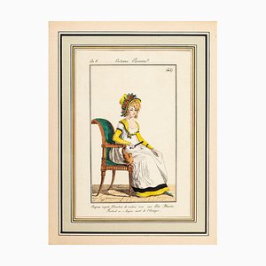 Philibert-Louis Debucourt, Modes et Manières du jour à Paris...: Costume Parisien, Model n. 48, Late 18th Century, Watercolored Print