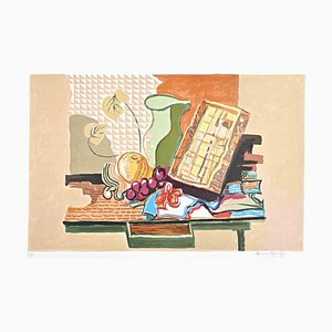 Rosario Mazzella, Still Life, Original Lithograph, 1970s