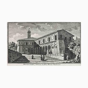 After Giuseppe Vasi, S. Onofrio Church, Etching, 18th Century