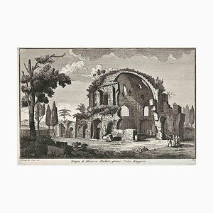Nach Giuseppe Vasi, Tempio di Minerva Medica, Porta Maggiore, 18. Jh