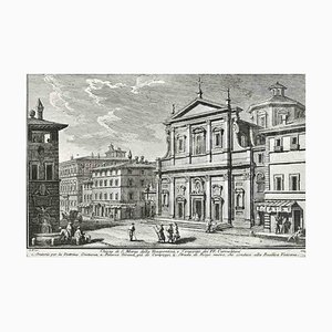 After Giuseppe Vasi, Chiesa di S.Maria della Traspontina, Etching, 18th Century