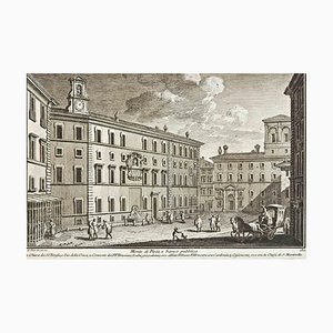 Después de Giuseppe Vasi, Monte di Pieta e banco Pubblico, Grabado, siglo XVIII