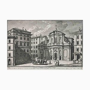 After Giuseppe Vasi, Convento di PP. Francescani del Terzo, Etching, 18th Century