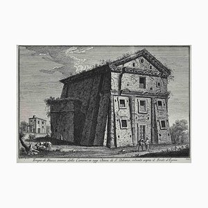 After Giuseppe Vasi, Tempio di Bacco, Etching, 18th Century