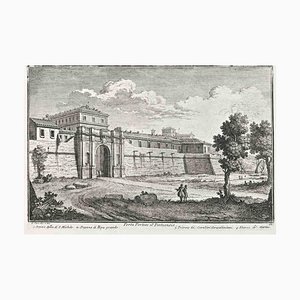 After Giuseppe Vasi, Porta Portese, Etching, Late 18th Century