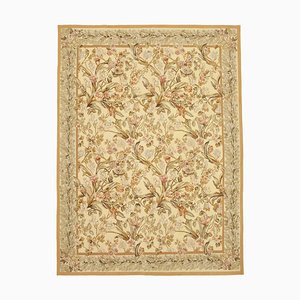 Tappeto Aubusson Kilim beige, anni '90