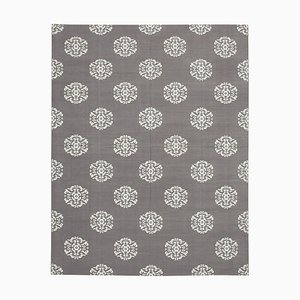 Tapis Dhurrie Vintage Gris