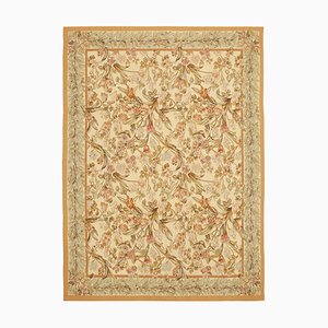 Tapis Kilim Aubusson Beige, 1990s