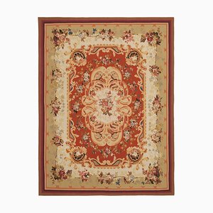 Vintage Brown Aubusson Rug, 1990s