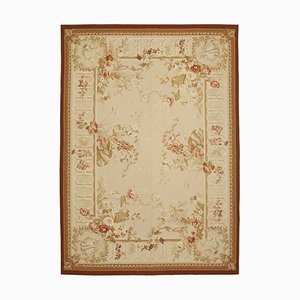 Tappeto Aubusson Kilim beige, anni '90