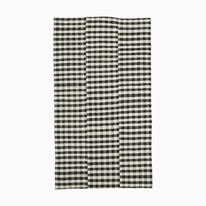 Tapis Kilim Vintage Noir et Blanc