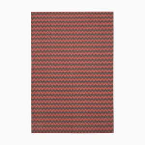 Tapis Dhurrie Vintage Rouge, 2000s