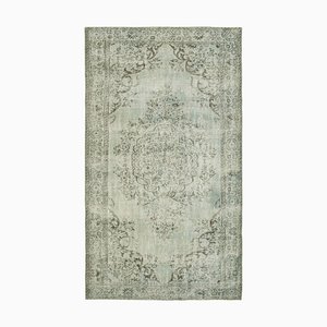 Tapis Surteint Vintage Bleu Clair en Laine