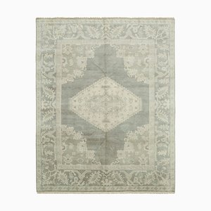 Tappeto Oushak vintage grigio, Turchia