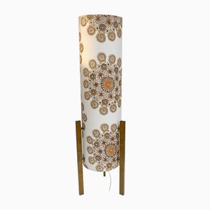 Italian Cardboard and Fabric Flower Floor Lamp by Bruno Munari, 1960s