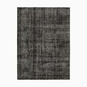 Tapis Noir Surteinté en Laine