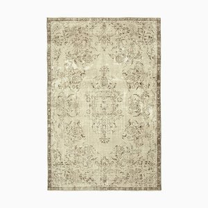 Vintage Turkish Beige Area Rug