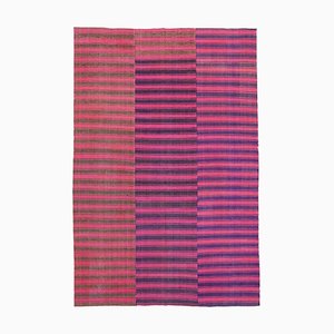 Alfombra Kilim vintage rosa