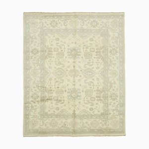 Beige Oushak Rug, 2000s