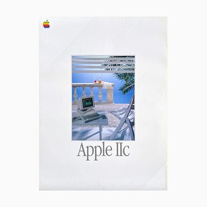 Collectif-Publicité, Apple IIC Anuncio, 1985, Póster en papel