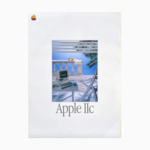 Collectif-Publicité, Apple IIC Werbung, 1985, Plakat auf Papier