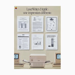 Collectif-Publicité, Apple Laser Writer Anuncio, 1985, Póster en papel
