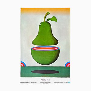 Milton Glaser, Floating Pear, Centre Georges Pompidou, 1977, Poster