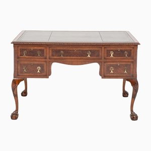 Antique Chippendale Walnut Desk Writing Table, 1920s